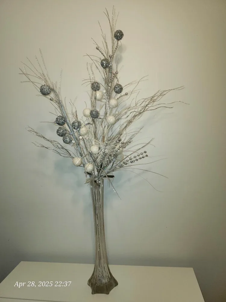 Silver Decorative Branch Arrangement image indicator(3)