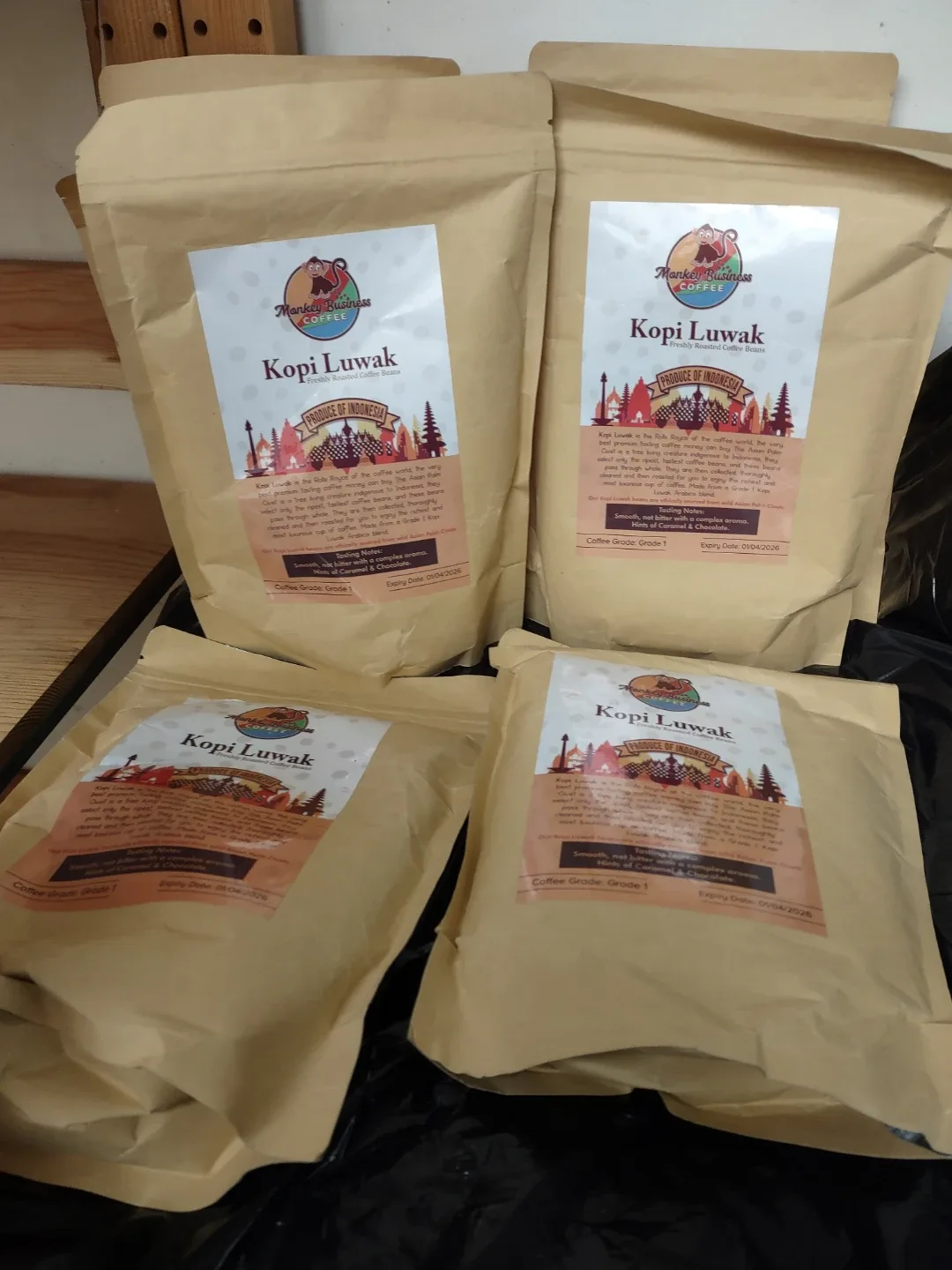 Monkey Business Coffee Kopi Luwak - Freshly Roasted thumbnail