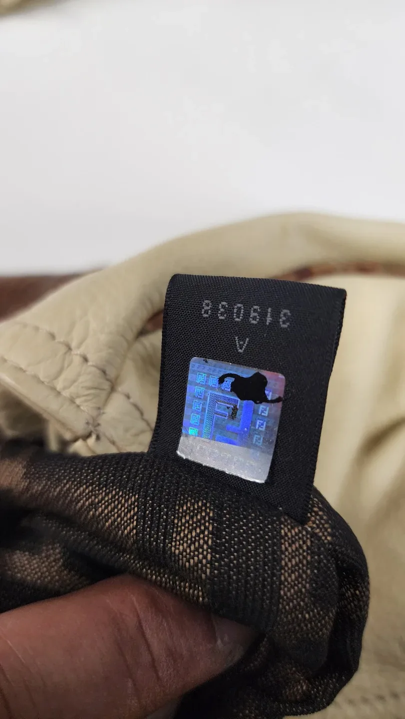 Fendi Cream Leather Handbag image indicator(3)