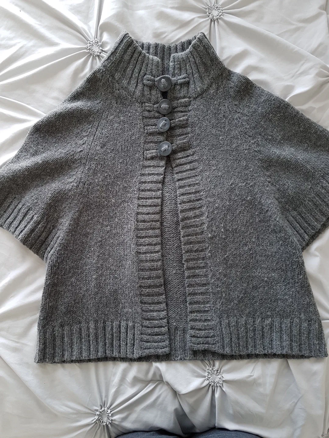 Calvin Klein Jeans Gray Poncho - Size M thumbnail