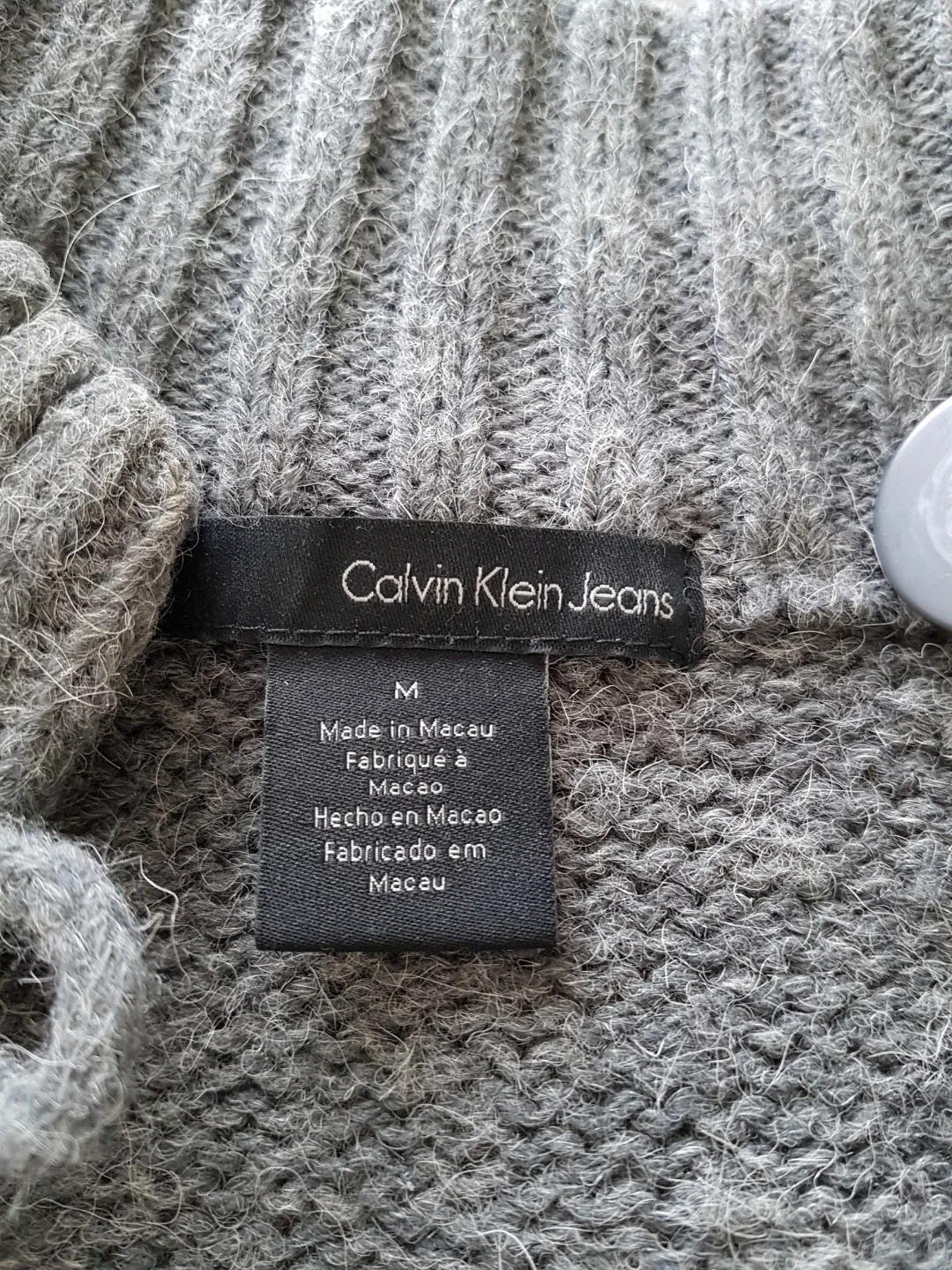 Calvin Klein Jeans Gray Poncho - Size M image indicator(2)