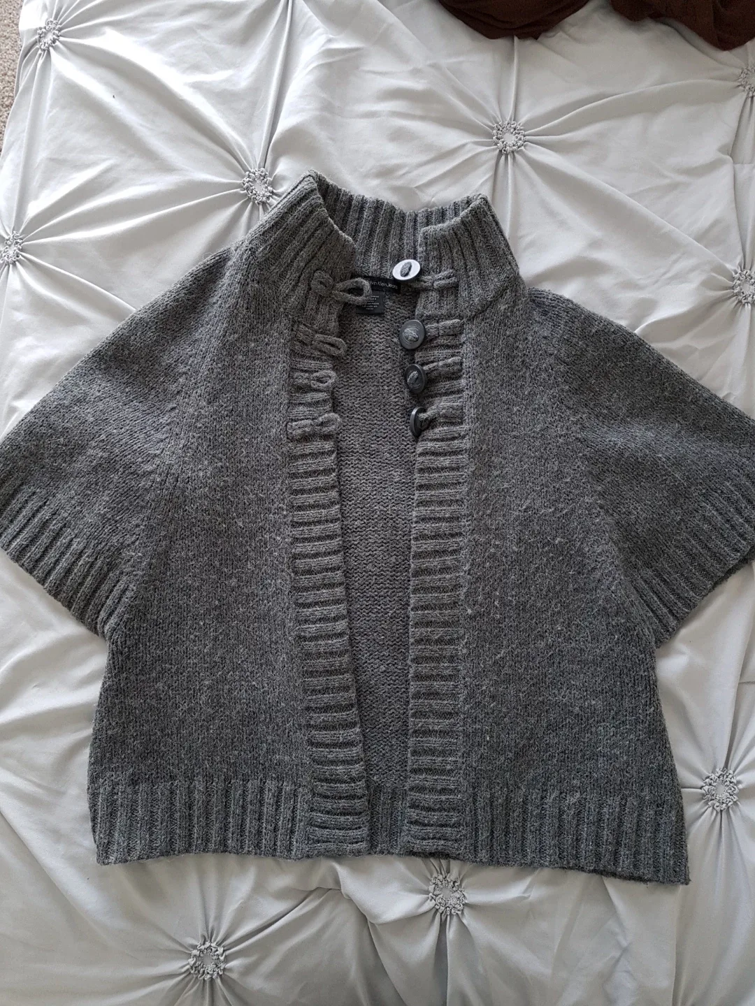 Calvin Klein Jeans Gray Poncho - Size M image indicator(3)