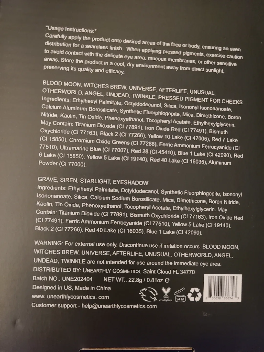 Unearthly Cosmetics All I Ever Wanted Palette image indicator(6)