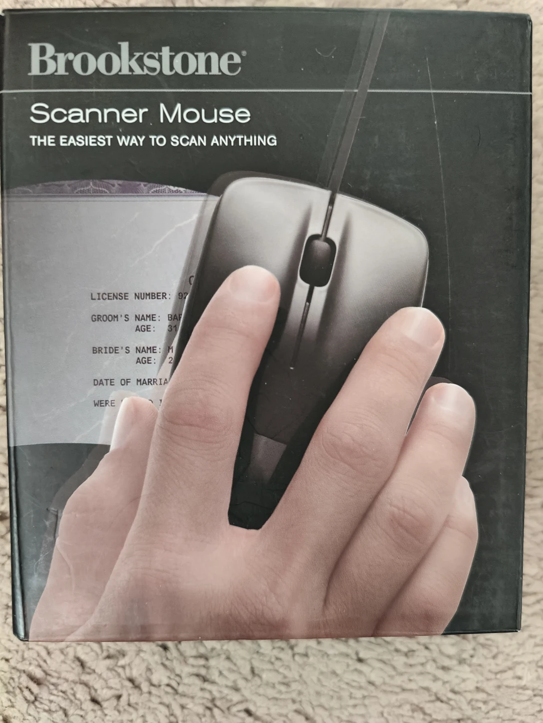 Brookstone Scanner Mouse