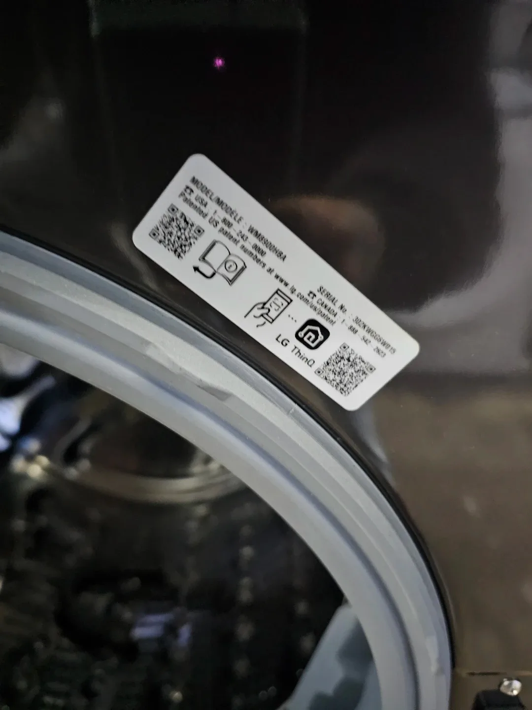 LG 29in wide large capacity thinq washer image indicator(2)