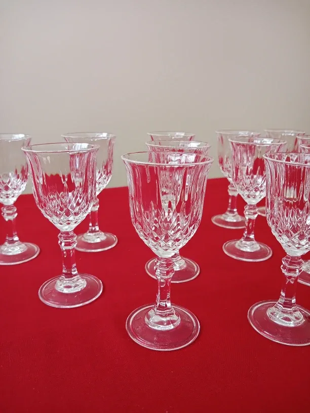 🆕️ Set of 12 Crystal Liqueur Glasses image indicator(3)