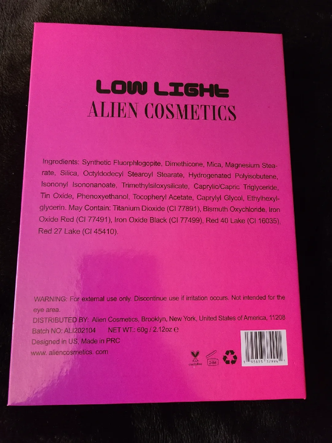 Alien Cosmetics Low Light Highlighter Palette image indicator(5)