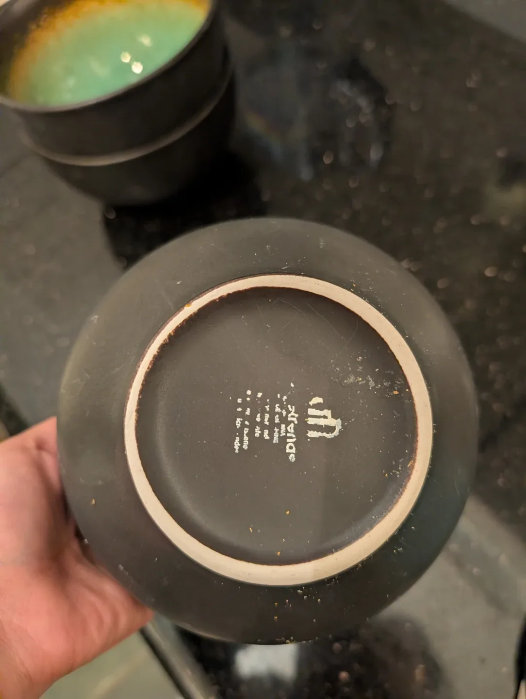 Set of 7 each - Green & Black Bowls & Plates 🥕 image indicator(4)