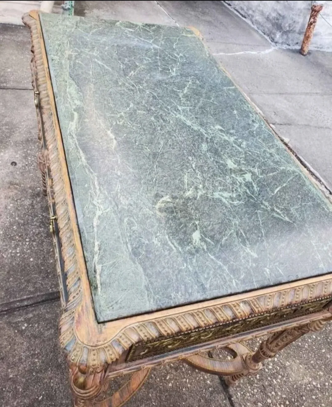 Beautiful  louis XV style marbletop table image indicator(6)