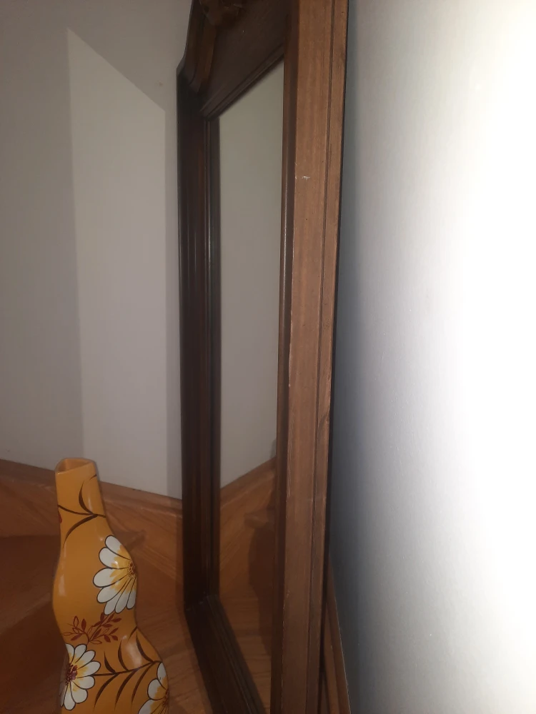 Vintage Wood Framed Mirror - photo 4