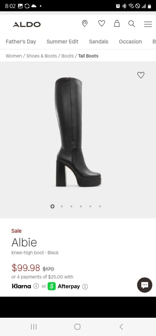 ALDO Albie Knee-High Platform Boots - Black image indicator(4)