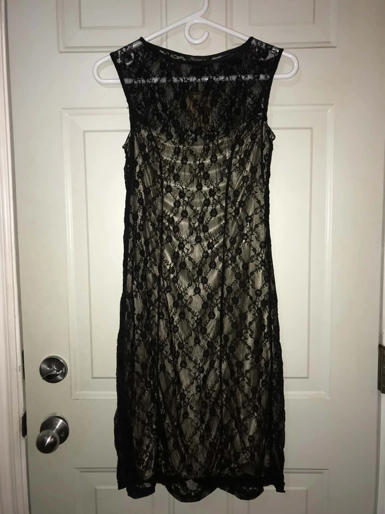 Reserved Black Lace Dress - Size M