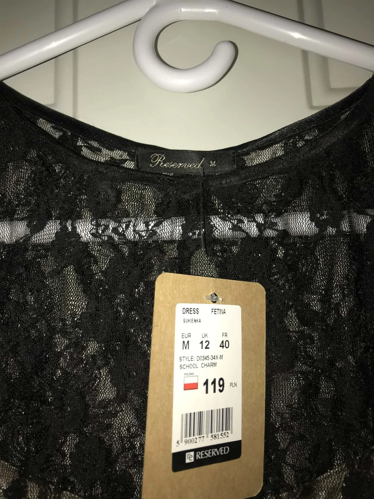 Reserved Black Lace Dress - Size M - photo 3