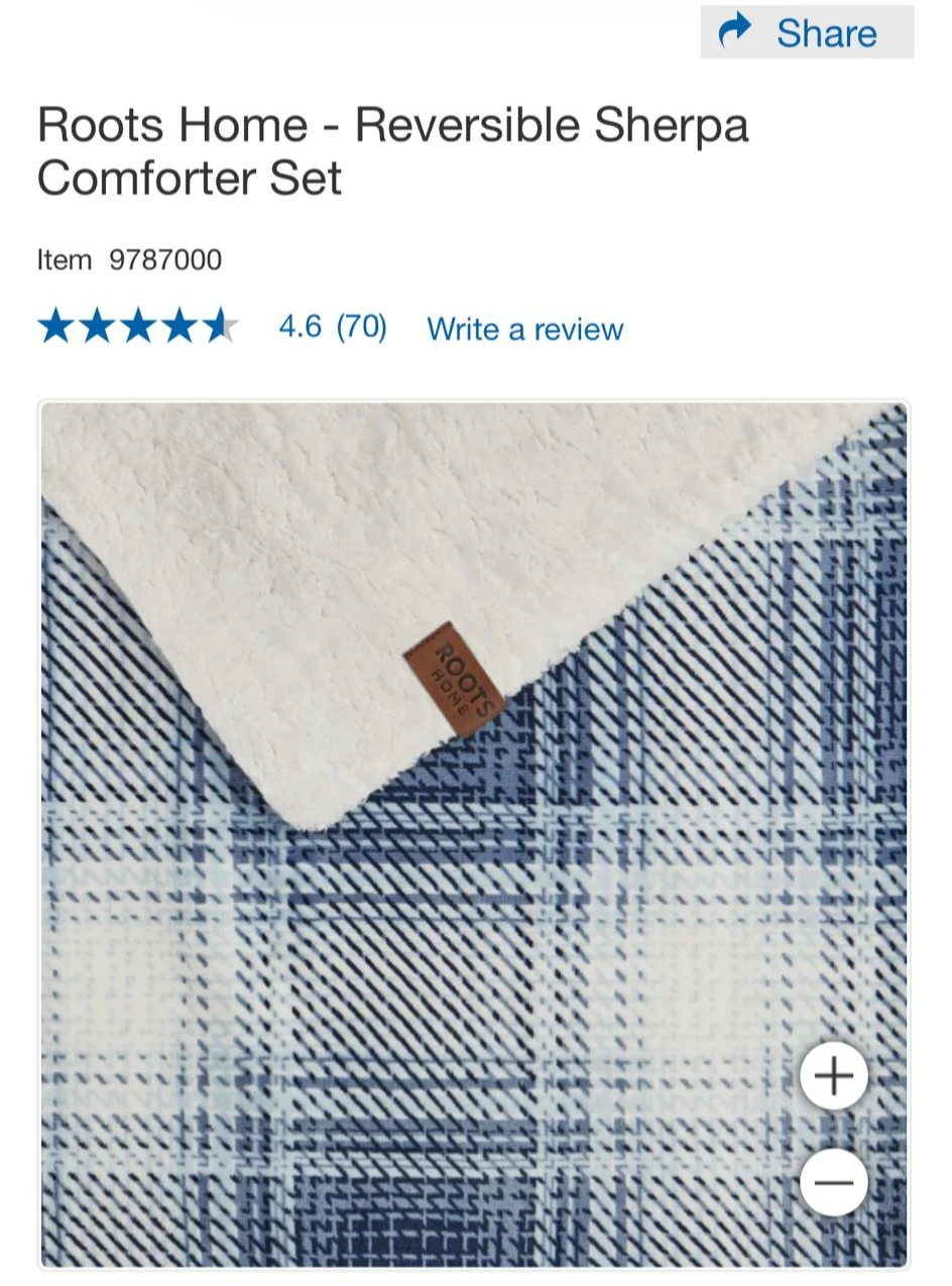 Roots Home Reversible Sherpa Comforter Set - photo 4