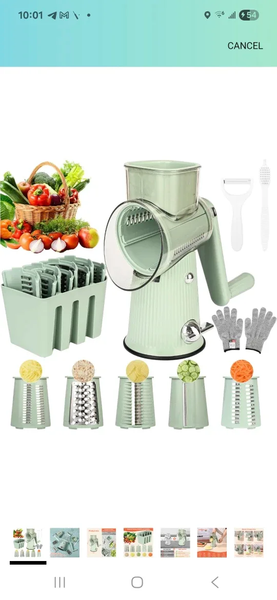 Vegetable Slicer Shredder Grinder