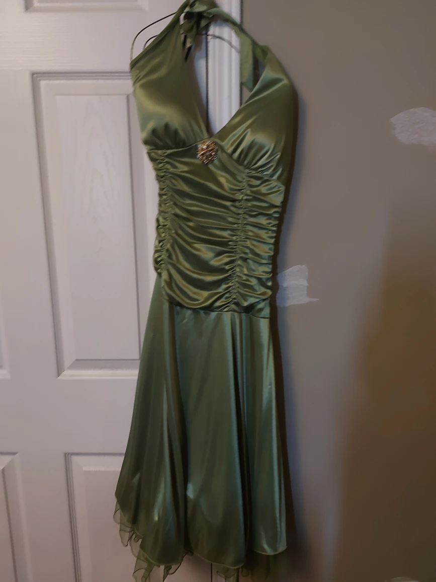 Green Halter Dress