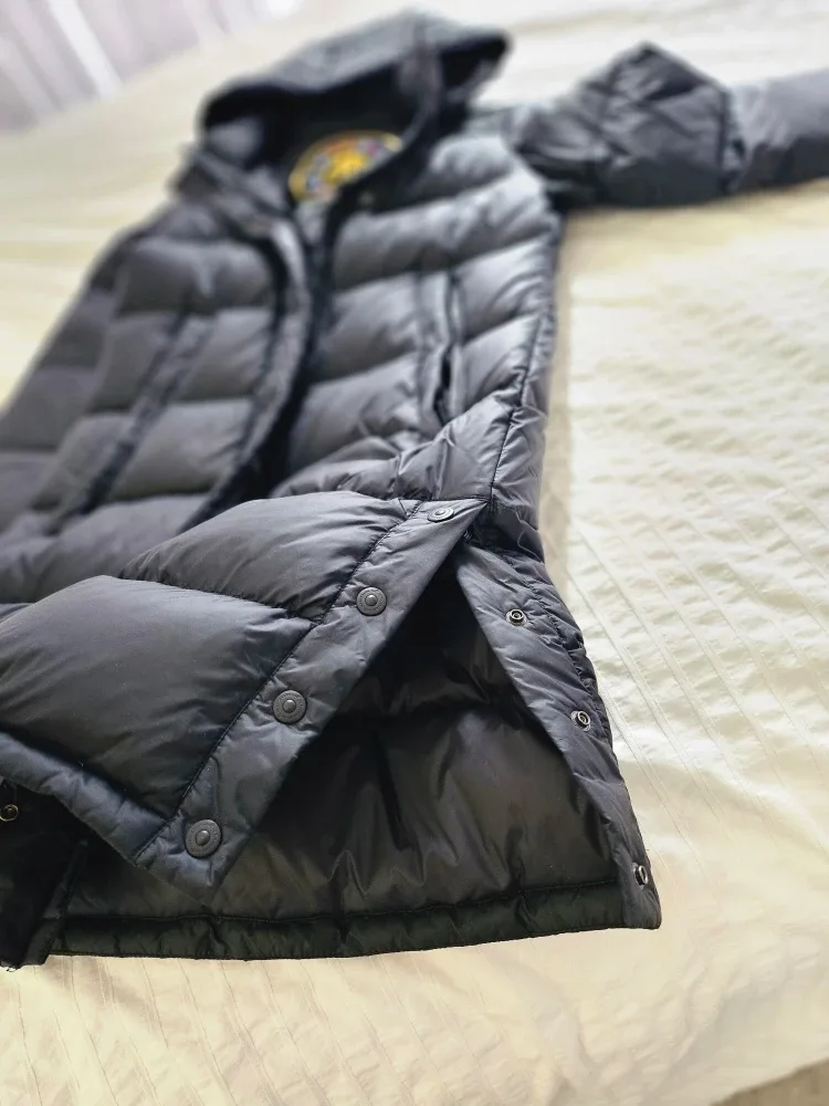 Moose Knuckles Black Down Parka Coat, Size S image indicator(3)