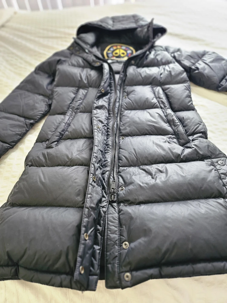 Moose Knuckles Black Down Parka Coat, Size S - photo 4