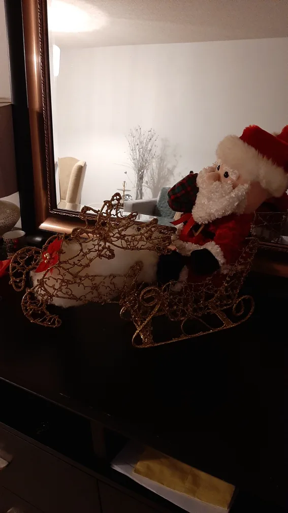 Santa Claus on Sleigh Christmas Decoration image indicator(3)