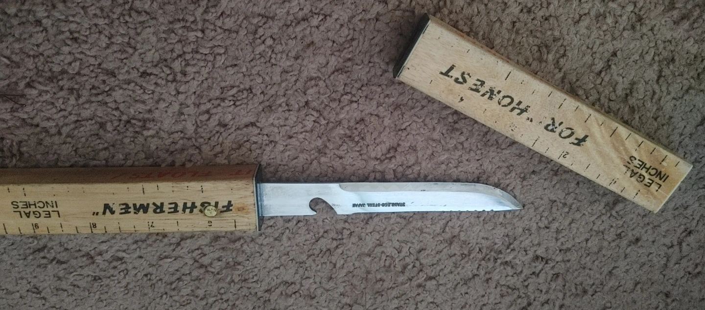 Vintage "For Honest Fishermen" Knife - photo 2