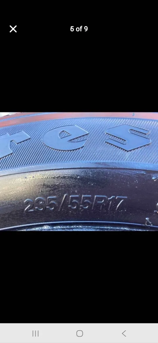 Set of 4 FIRESTONE Winter Tires + Rims 235/55R17 image indicator(6)