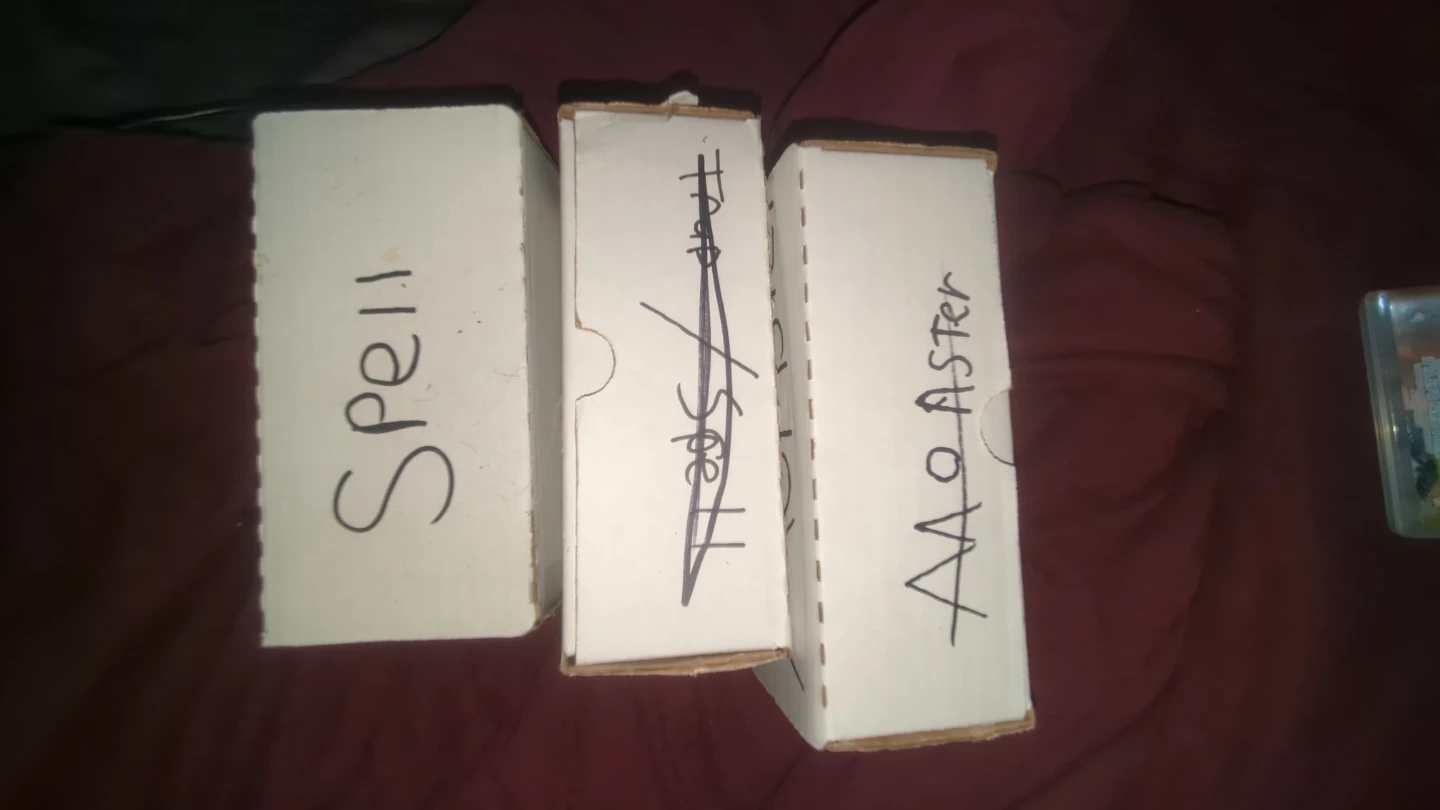 Trading Card Boxes: Spell, Traps, Monster