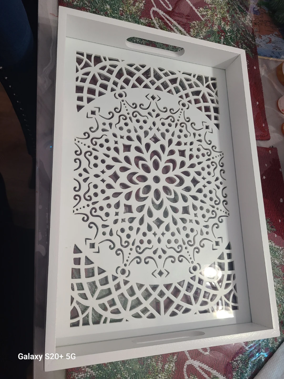 White Decorative Tray - photo 3