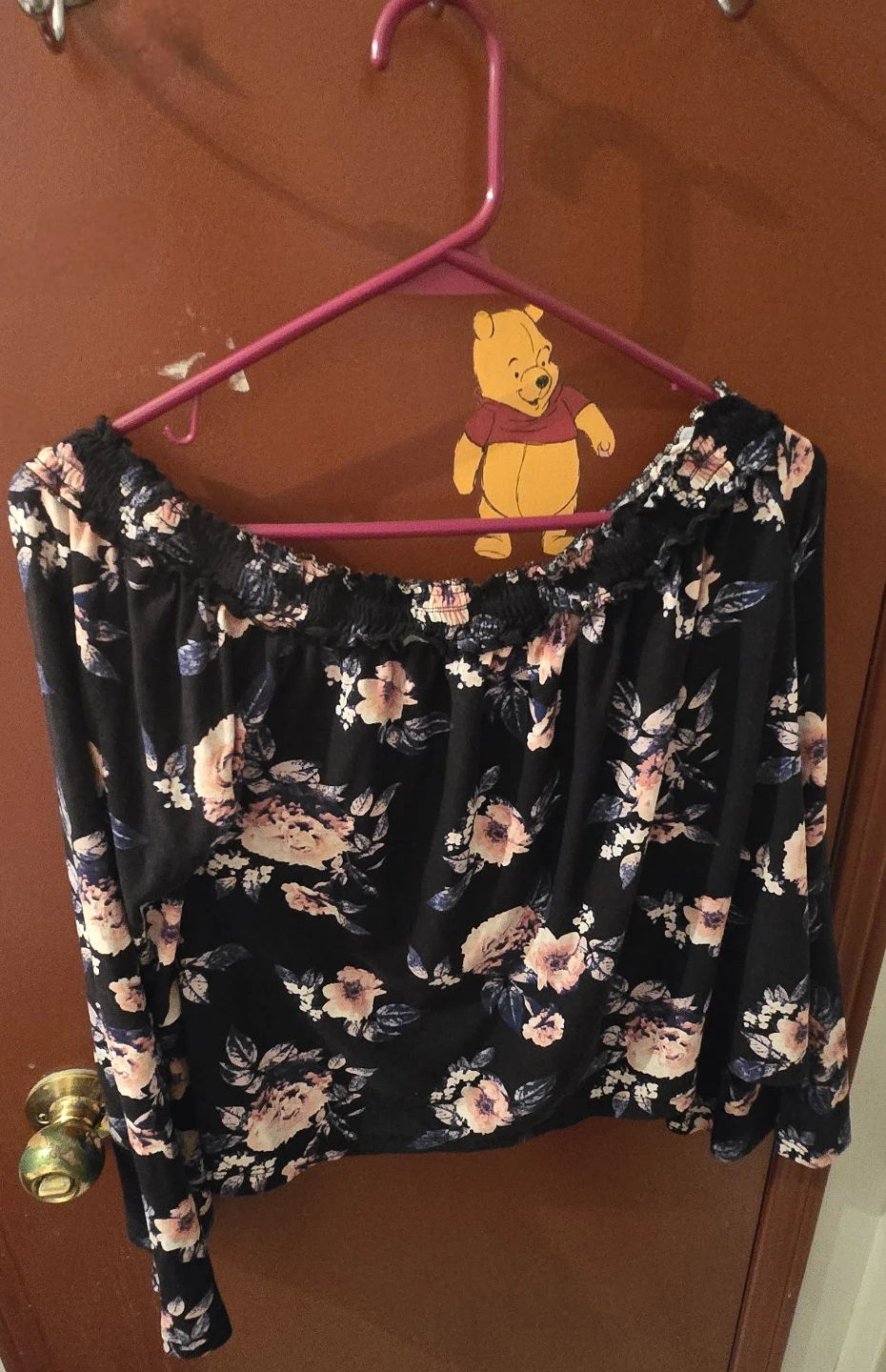 Floral Print Off-Shoulder Top