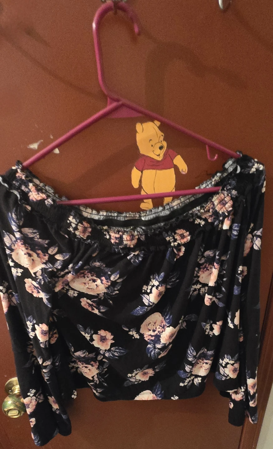 Floral Print Off-Shoulder Top - photo 2