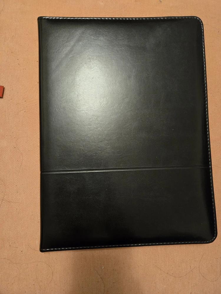 Black Leather Padfolio