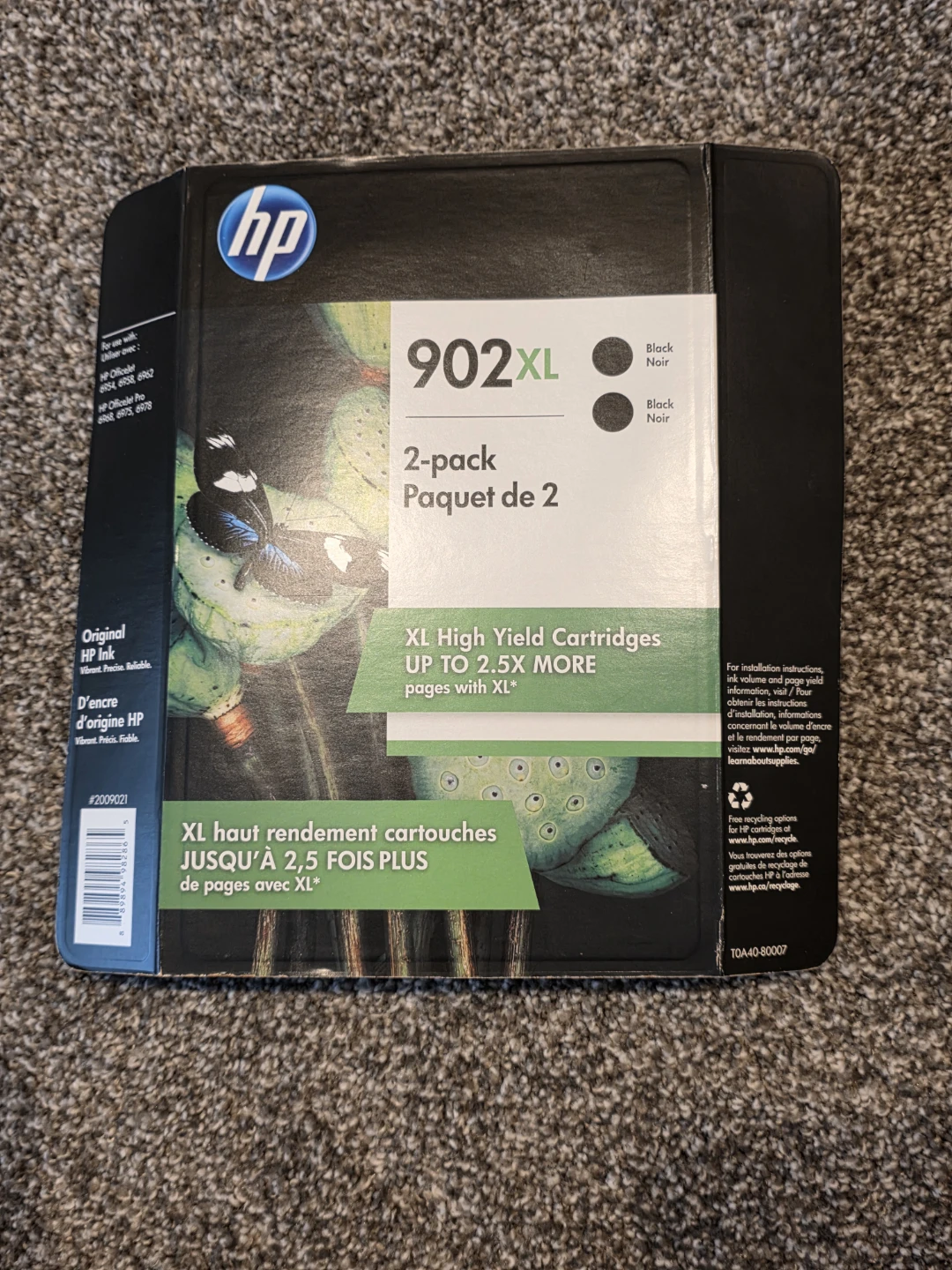 HP 902XL Black Ink Cartridge 3-Pack - New