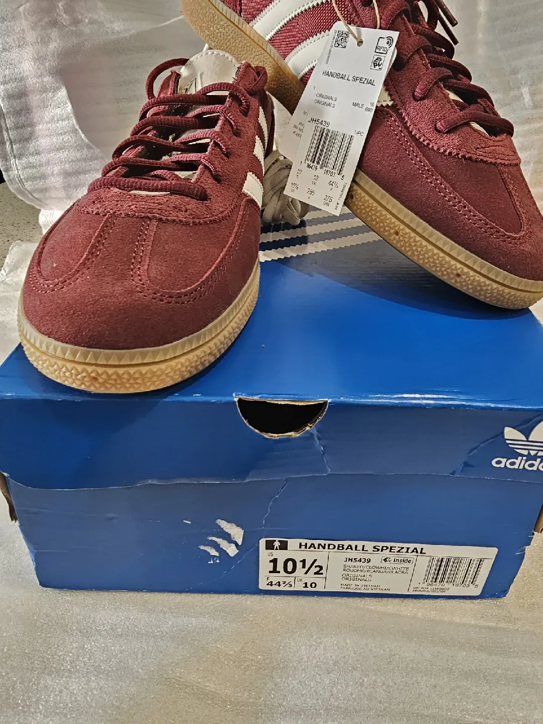 Adidas Handball Spezial Maroon Size 10.5 Men's image indicator(4)