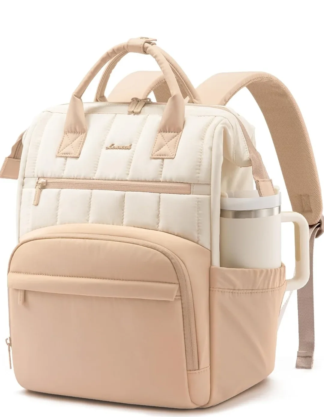 LuvLap Ultralight Puffer Backpack - Beige