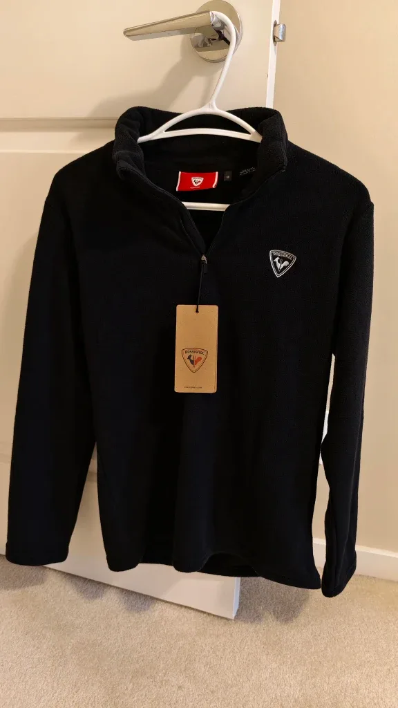 New Rossignol Black Fleece Pullover - Size 16Y