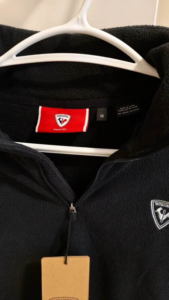 New Rossignol Black Fleece Pullover - Size 16Y image indicator(2)