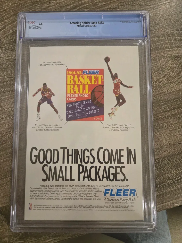 Amazing Spider-Man #363 CGC 9.4 image indicator(2)