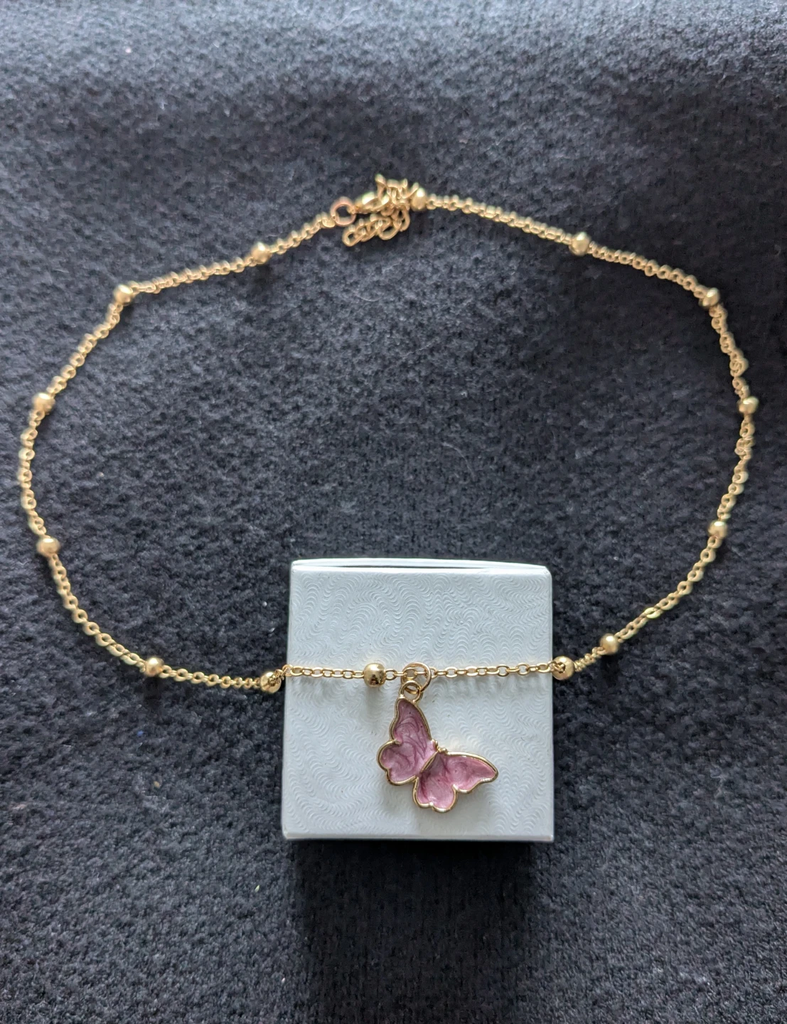 Gold Butterfly Pendant Necklace