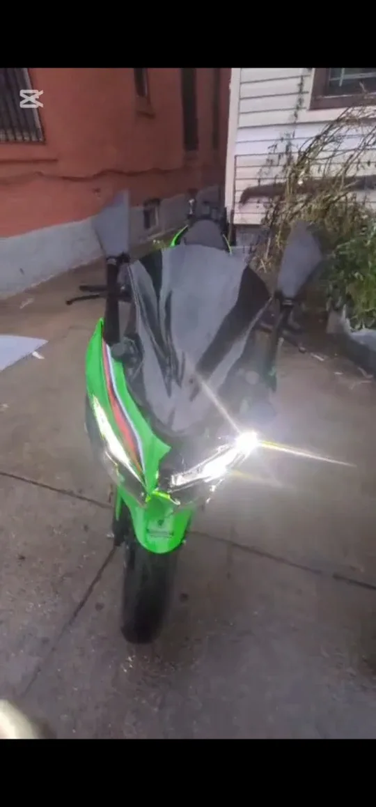 Kawasaki Ninja Motorcycle - Green & Black image indicator(3)