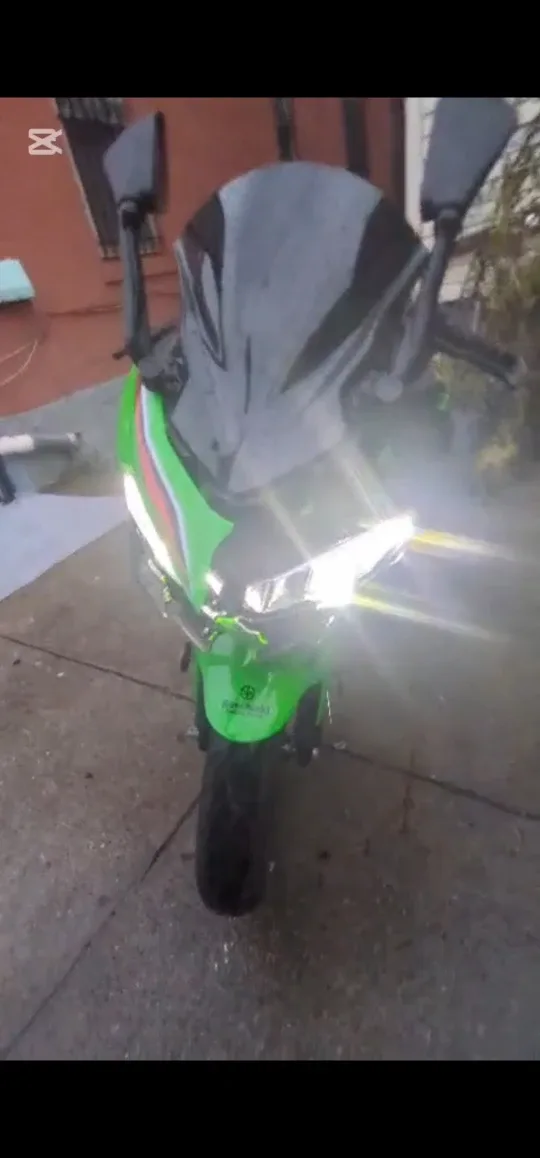 Kawasaki Ninja Motorcycle - Green & Black image indicator(4)