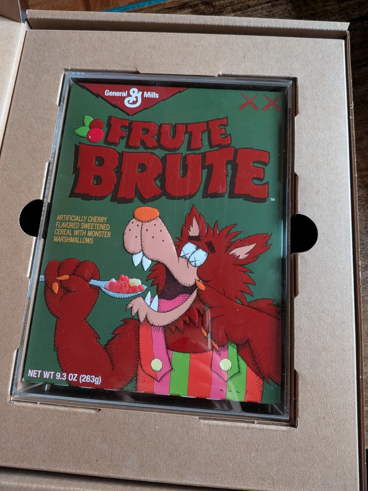 Limited Edition KAWS x General Mills Frute Brute Cereal