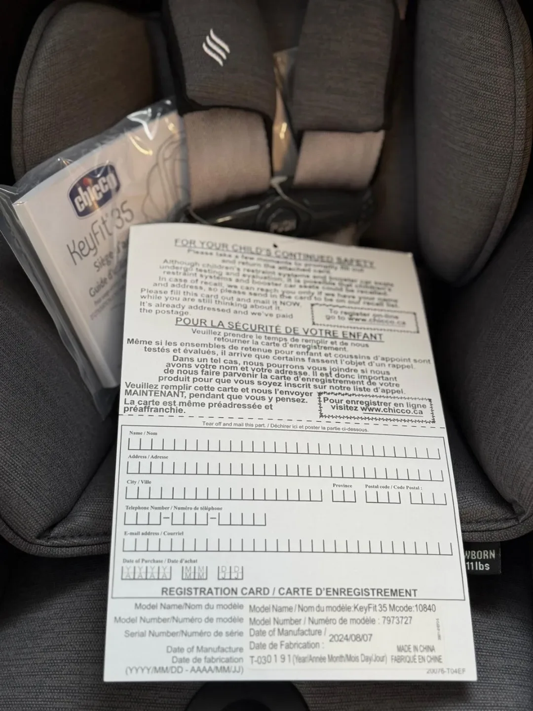 Chicco KeyFit 35 ClearTex Infant Car Seat - Black image indicator(7)