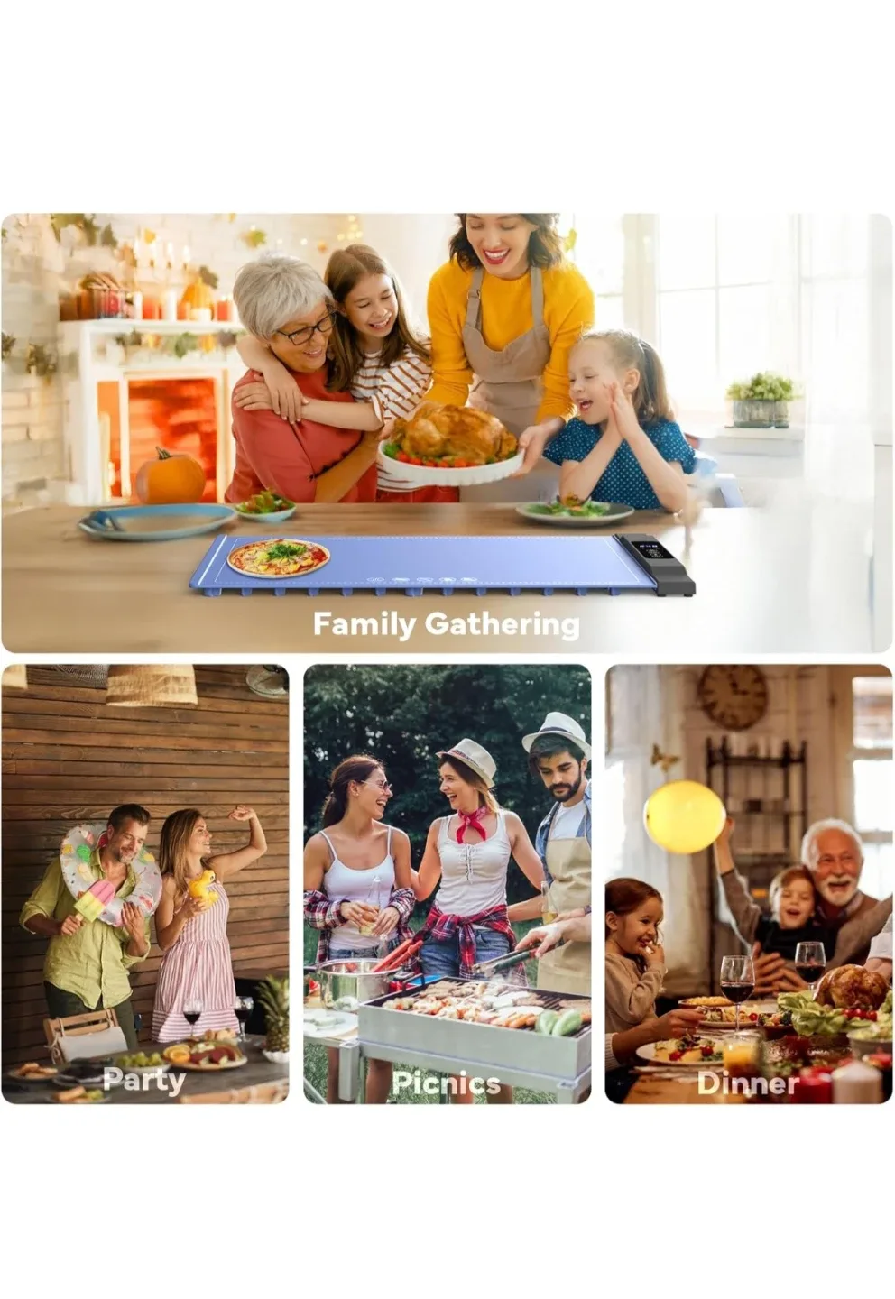 Extra Large Warming Mat for Food image indicator(7)