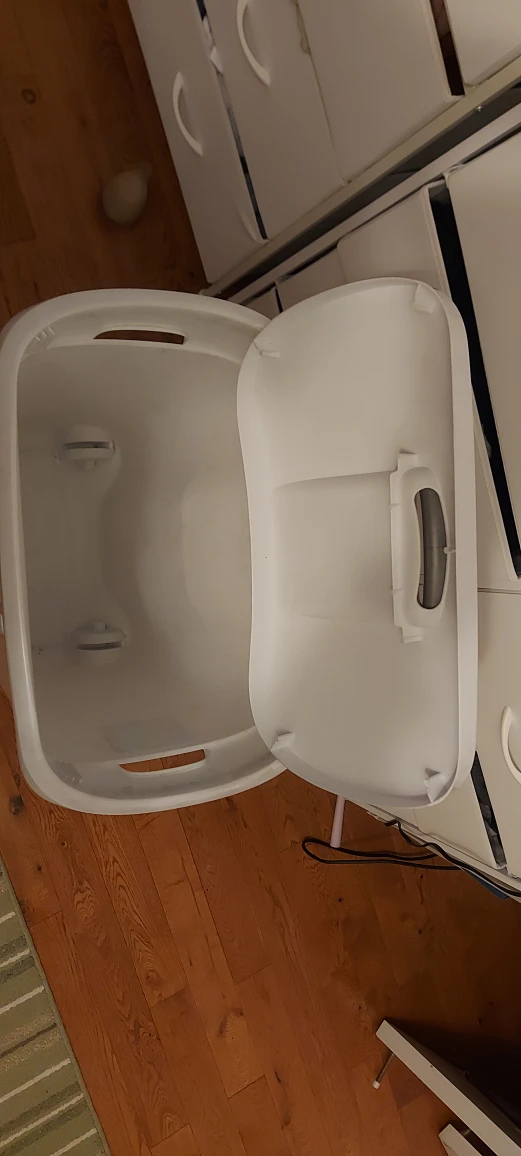 Sterilite Rolling Laundry Basket - White - photo 2