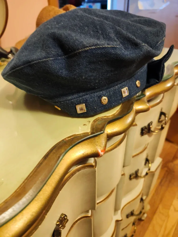 Denim Beret Hat