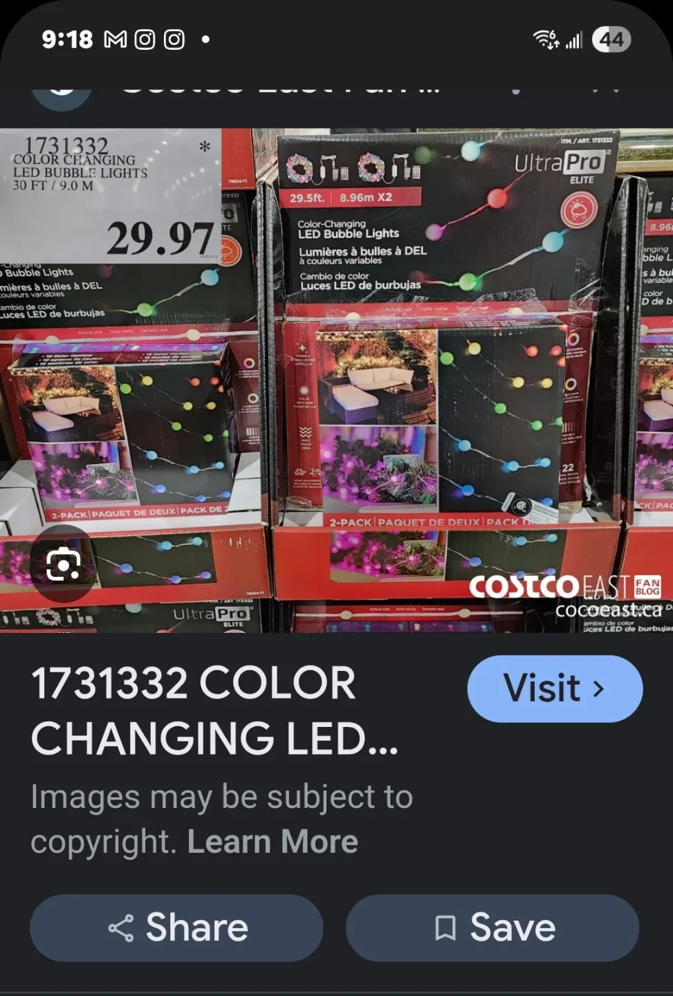 UltraPro Elite Color-Changing LED Bubble Lights - 2 Pack image indicator(2)