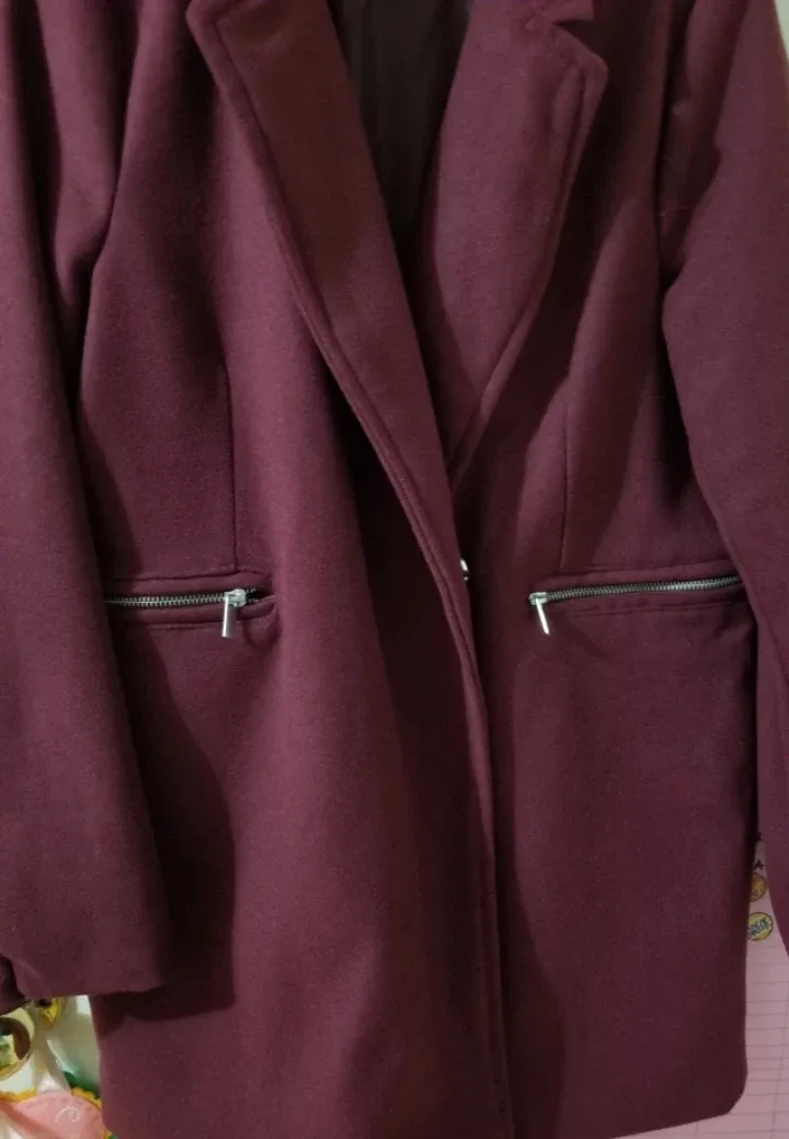 Kenneth Blake Burgundy Coat - Size L/G image indicator(5)