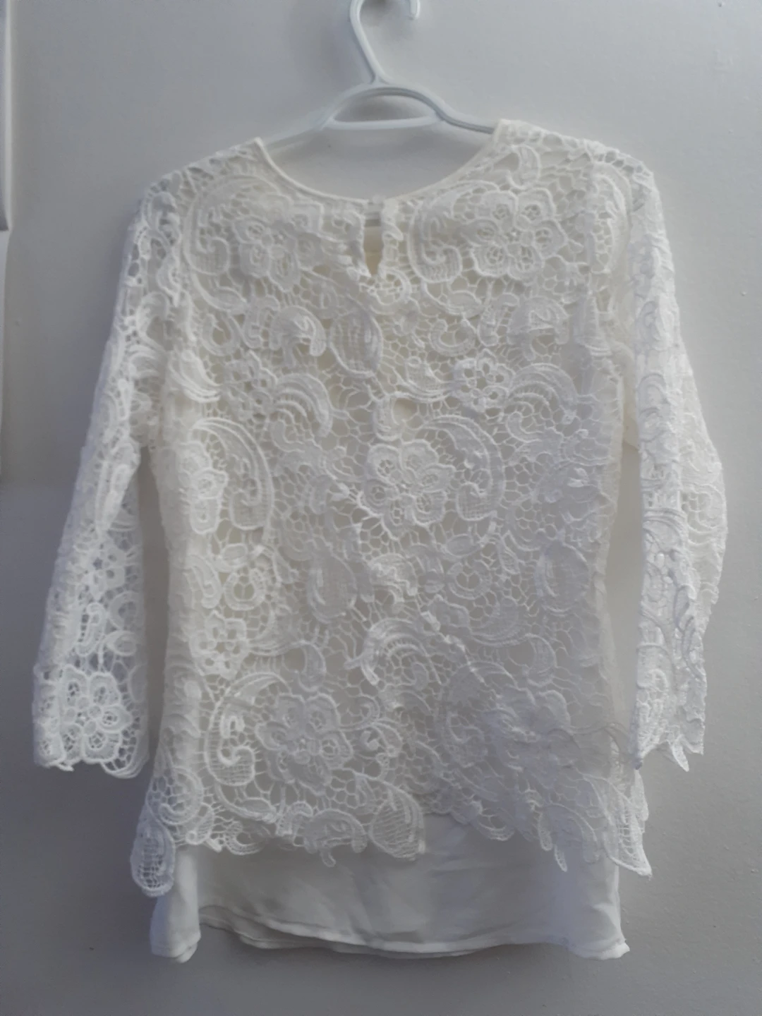White Lace Blouse - photo 2