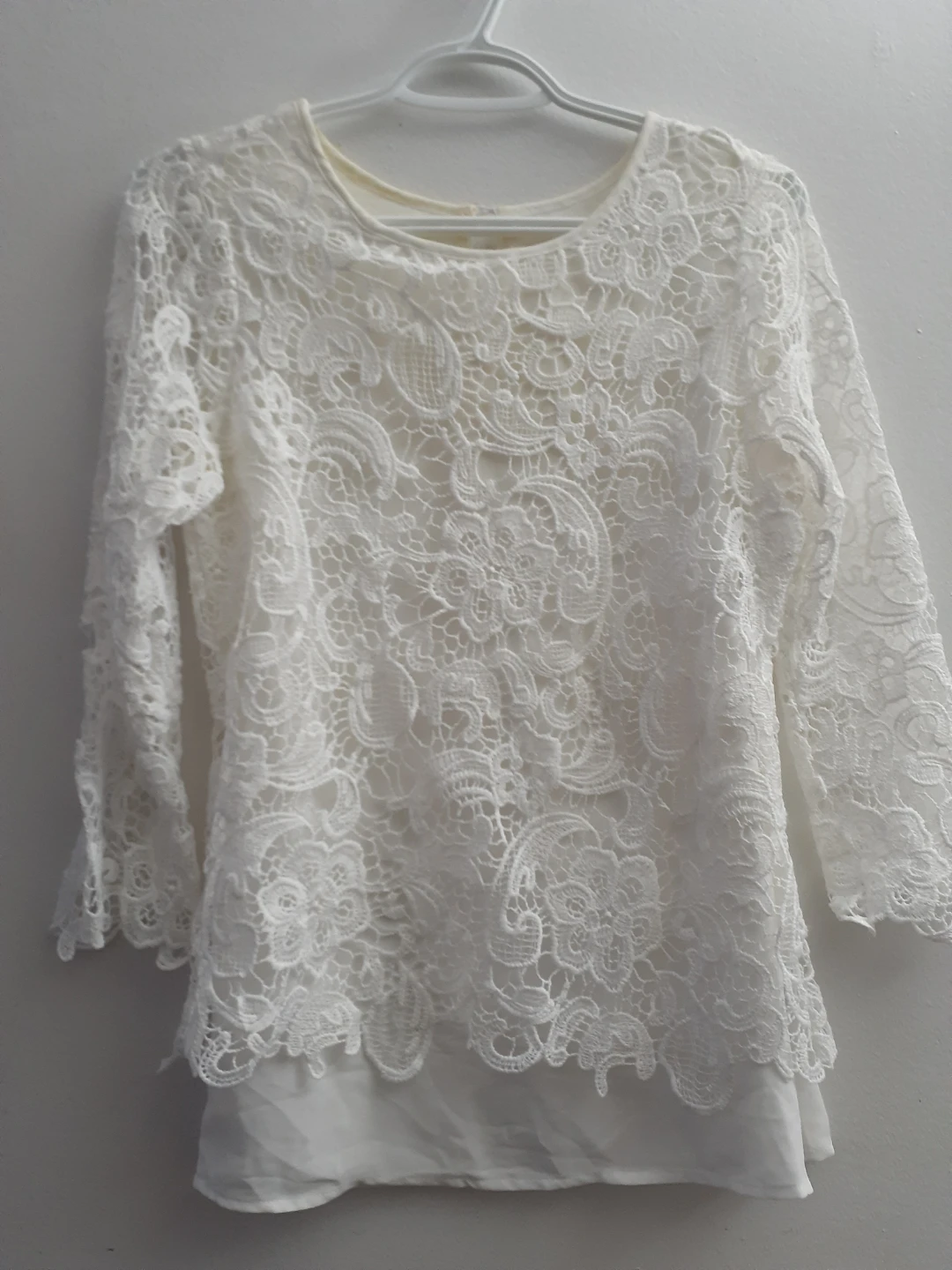 White Lace Blouse - photo 3