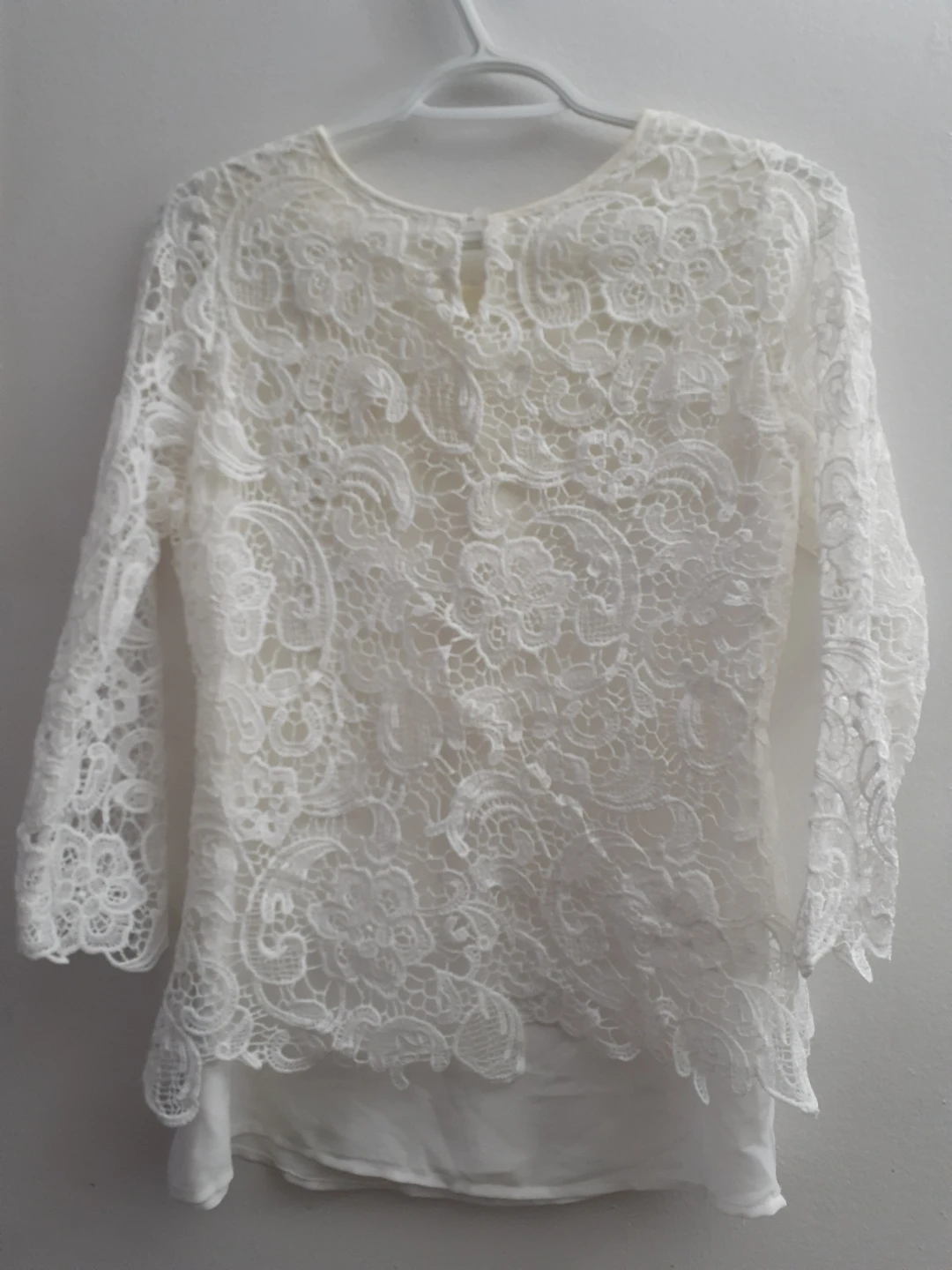White Lace Blouse - photo 4