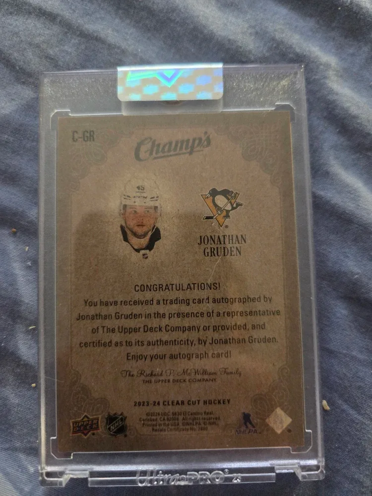 Jonathan Gruden Autographed Rookie Card image indicator(2)